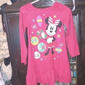 Disney Kids Red Minnie Mouse Long Sleeve Tee